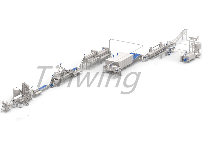 大型薯條生產流水線設備
